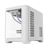 Casing Komputer Grosir AntarcChill Panel Kaca Lengkung Full View Gaming PC Case Kipas ARGB Pendingin Air ATX PC Gaming Case