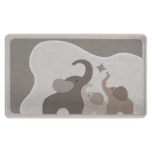 Alfombra de Baño Moderna Rectangular de Poliéster Sólido Absorbente Antideslizante de Secado Rápido para Uso en el Hogar y Baño - Product Image 5