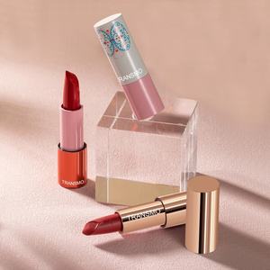 Emballage de rouge à lèvres personnalisé avec logo, tube de rouge à lèvres à marque privée, étui rond noir pour rouge à lèvres - Product Image 4