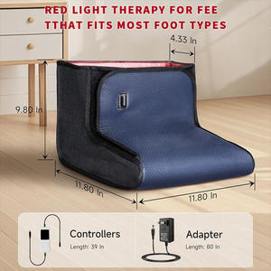 EYCO Chaussons de thérapie par lumière rouge LED proches infrarouges personnalisés pour soulager la douleur des pieds - Product Image 3