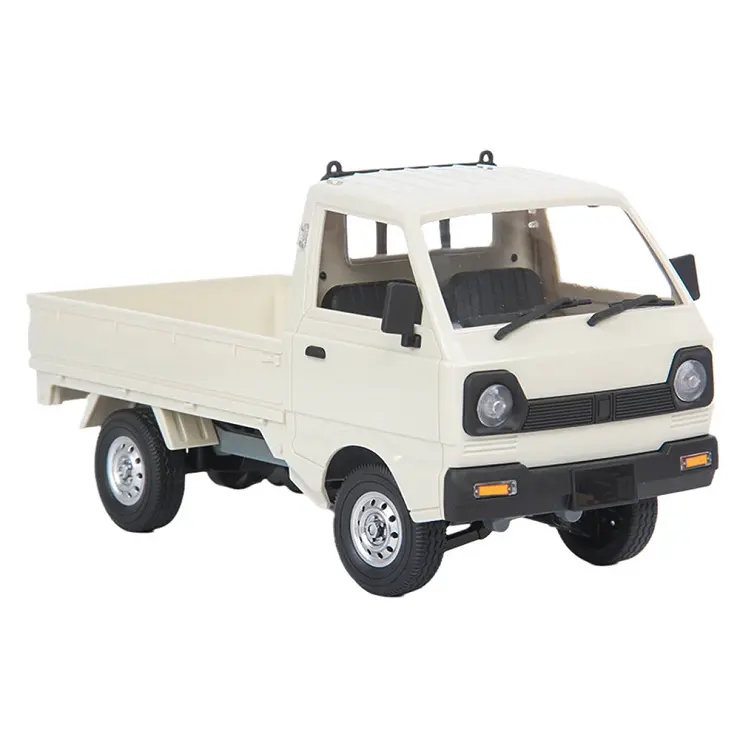 WPL D12 MINI 1/16 2.4G 4WD Full Scale On-Road Electric rc car Truck Vehicle Models With LED Light Remote Control Van Trailer