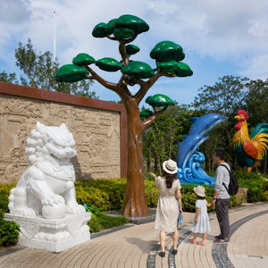 Sculture Giganti Personalizzate in Fibra di Vetro: Cane del Bosco, <span class=keywords><strong>Delfino</strong></span>, Pollo - Sculture su Misura da Shenzhen - Product Image 1