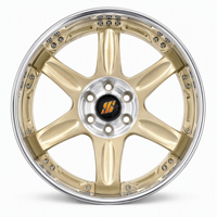 Jantes SRD 2 pièces JDM 16 17 18 pouces 5x120 5x112 5x114.3 Or Givré Jantes de Course à Profil Profond pour Ford Mustang S550 S650