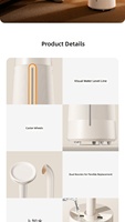 Humidificateur d'air ultrasonique 24L avec hygromètre et humidification de 1500 ml/h, faible bruit, pour grandes maisons, bureaux, usage commercial