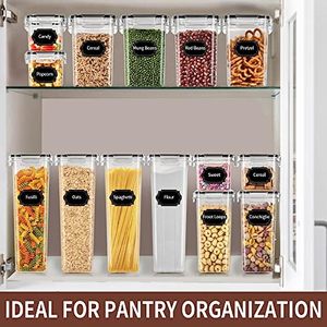 Airtight Eco-friendly Plastic Rectangle PET Food <b>Storage</b> <b>Container</b> Jars Set <b>Stackable</b> 1-3L Capacity LFGB CE Certified Freshness - Product Image 5