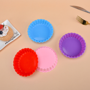 MUYULINS <b>Baking</b> Pan 10cm Non-Stick Food Grade Mini Round <b>Silicone</b> Muffin Cake Mold - Product Image 2