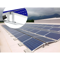 Système de supports de panneaux solaires pour toits plats East West Ballast Racking, supports de montage de modules photovoltaïques