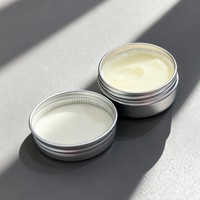 Envase de Aluminio Personalizado de 15ml 30ml 50ml 100ml 250ml, Recargable, para Cera Capilar, Redondo, Plateado, con Tapa de Rosca, para Crema para el Cuidado de la Piel