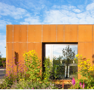 Pantallas de Acero Corten de Diseño Moderno y Alta Calidad, Muro Cortina Decorativo Exterior con Diseño Floral - Product Image 5