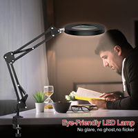 5X USB LED Magnifying Glass Desk Lamp 3 Colors LED Light 10 Level Lighting Adjustment for Reading Rework Soldering Luxury