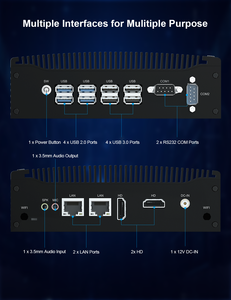 ฮิสทีเรียใหม่คอมพิวเตอร์พกพาขนาดเล็กคอมพิวเตอร์พกพา8350U H7 I5 8 * USB 1 * DDR4 260pin - Product Image 4