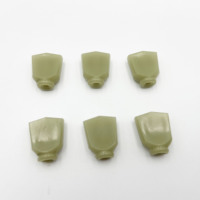 Bouton de commande de guitare électrique vert émeraude rétro, capot de bouton de manivelle, style folk, pièces de rechange pour accessoires de guitare