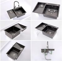 Großes Waschbecken für die Wäscherei mit integriertem Waschbrett und Becken, Einzelwaschbecken für den Haushalt mit Abflussanlage