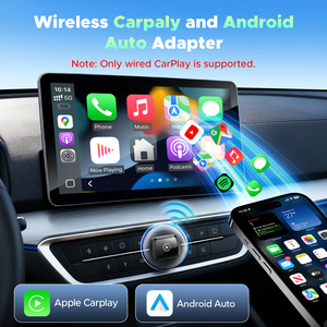 <span class=keywords><strong>Nouvelle</strong></span> boîte AI CarPlay sans fil miniature, adaptateur Android Auto avec Netflix, <span class=keywords><strong>YouTube</strong></span> et fonction de mise en miroir pour la conversion de système multimédia automobile filaire en sans fil - Product Image 4