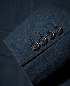 Abito da <span class=keywords><strong>Uomo</strong></span> Personalizzato in Poliestere, Lusso con Finitura Opaca, Vestibilità Slim, <span class=keywords><strong>Doppiopetto</strong></span>, Vestibilità Regolare per Presentazioni Executive - Product Image 4