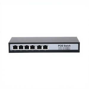 สวิตช์ POE 4+2 100Mbps IEEE802.3AT AF 30W ต่อพอร์ต รุ่น KU-1006B - Product Image 1