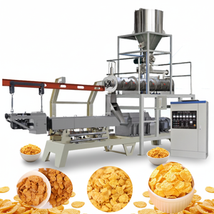 Usine complète de production de céréales pour petit-déjeuner à haut rendement, ligne de production de flocons de maïs - Product Image 1