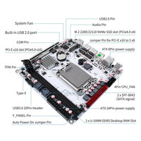 Carte mère NAS CWWK Q670 8 baies LGA 1700 8x SATA3.0, 3x M.2 NVMe DIY, double DDR5, slot PCIe5.0 x16, Mini ITX