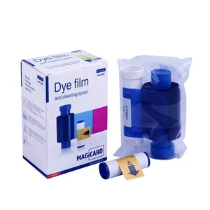 Tương thích Ribbon magicard MA300 YMCKO Màu Ribbon Dye phim và làm sạch Spool - Product Image 1