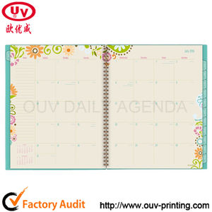 OUV personnalisé 2020 impression spirale noir luxe Agenda planificateur Boud papier cahier privé pour et jour personnalisé - Product Image 5