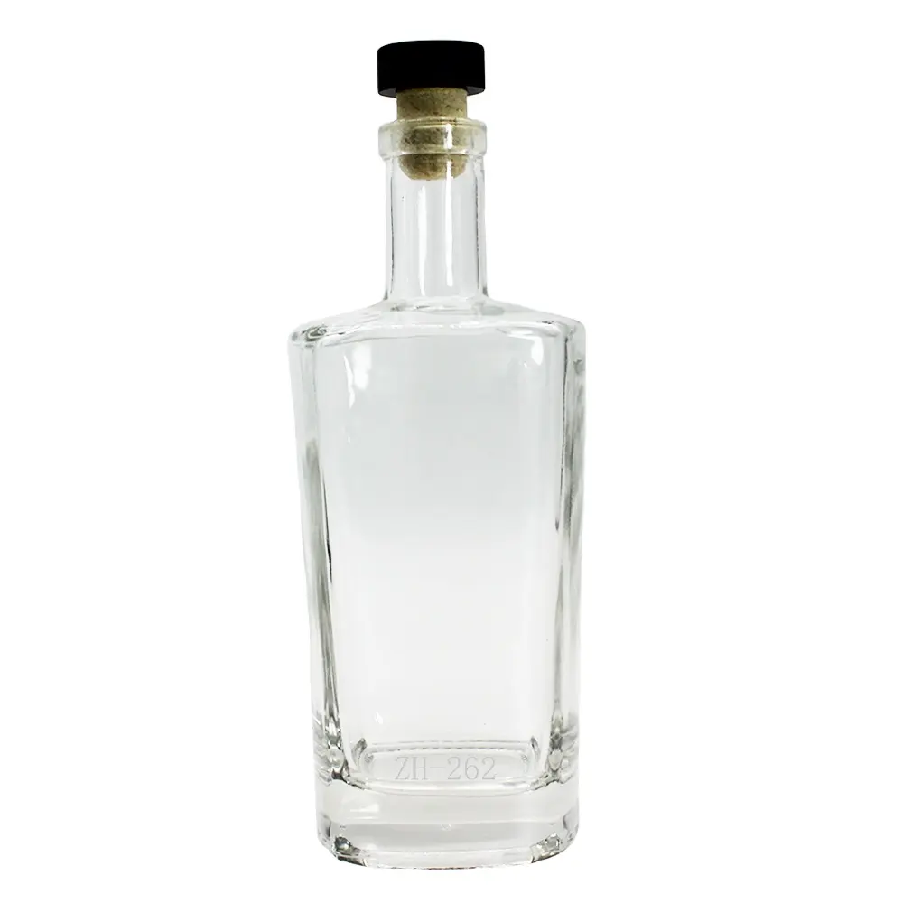 China glass bottles manufacturing spirit glass bottles 500 ml with glass cap