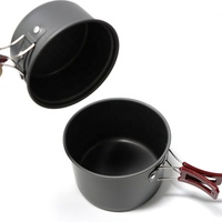 Équipement de camping pour 4 personnes, batterie de cuisine portable pour le camping et la randonnée, batterie de cuisine en aluminium pour le camping, Ningbo