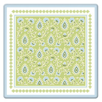 Ensemble de tuiles de mahjong américain vintage brodé Chinoiserie, 160 pièces, vert marine, en acrylique à quatre couches, motif floral et dragon, cadeau
