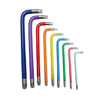 Lot de clés Allen multicolores à tête sphérique (9 pièces) pour réparation de vélos – Outils à main en gros