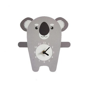 Orologio <span class=keywords><strong>da</strong></span> Parete Silenzioso <span class=keywords><strong>a</strong></span> Forma di Leone <span class=keywords><strong>in</strong></span> <span class=keywords><strong>Legno</strong></span>, Decorazione per Camera dei Bambini - Product Image 2