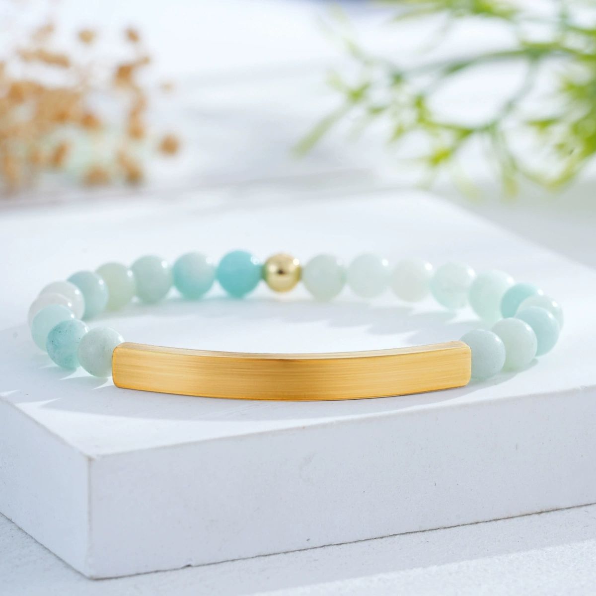 Gold+transparent blue