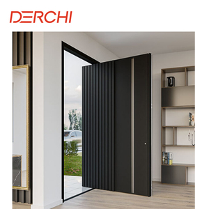 Derchi an ninh căn hộ nhà bên ngoài lối vào an ninh pivot cửa an toàn phía trước cổng chính rèn nhôm tấm nhập cửa - Product Image 3