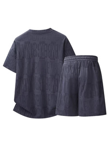 T-shirt en tricot jacquard pour homme, respirant, léger, streetwear d'été - Product Image 3