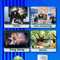Transmisor Inalámbrico para TV, Adaptador de Pantalla Portátil 4K con Altavoz Integrado, 1 Año de Garantía, Cuatro Núcleos, Compatible con Mirror App, YouTube y TikTok