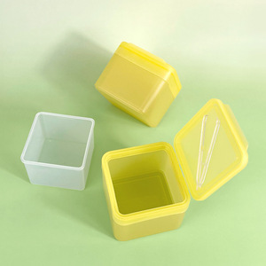 Hộp đựng bông tẩy trang hình vuông thiết kế mới 2025 kèm nhíp, lót thay thế, bông tẩy trang dùng một lần - Product Image 3