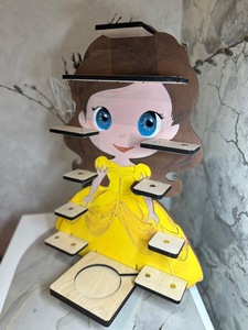 Boîte à musique murale en bois pour chambre d'enfant pour 24 figurines Tonie Étagère personnalisée et <span class=keywords><strong>Toniebox</strong></span> - Product Image 4