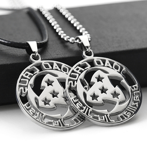 Collar personalizado de plata con nombre, conjunto de collar de acero inoxidable para hombres - Product Image 2