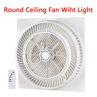 Ventilateur de plafond carré de 20 pouces de haute qualité avec télécommande, certifié CE, silencieux, 6 vitesses de vent, électrique, DC