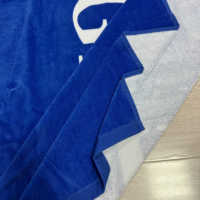 Serviette de sport et de plage en jacquard 100% coton personnalisée avec logo serviette jetable tissée en jacquard