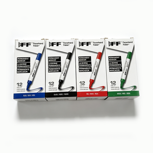 Rotulador Permanente de Punta Cincelada de Alta Calidad, Personalizable con Marca, para Escuela, 4 Colores, Ancho de Escritura de 5 mm, en Oferta - Product Image 2