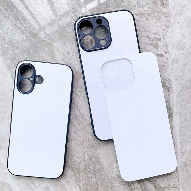 TPU 2D Sublimation Blank Phone Case for iPhone 15 Pro Max 16 Plus 17 Air Aluminum Camera Protection Hot Selling Custom Cover