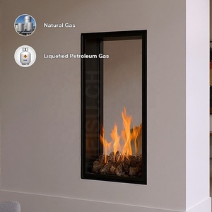 <span class=keywords><strong>Chimenea</strong></span> de Gas con <span class=keywords><strong>Ventilador</strong></span> Integrado MEISU.CH, Personalizable, de 2 Lados, con Control Remoto Inteligente NG/LG - Product Image 1