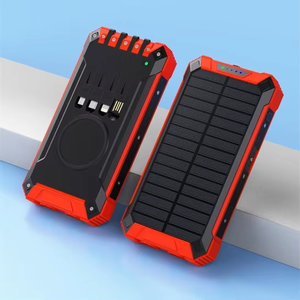 2025 nouvelles idées de produits chargeur Portable haute capacité <span class=keywords><strong>15000mAh</strong></span> grandes banques solaires étanches extérieures OEM électronique 10000mAh 20W - Product Image 5