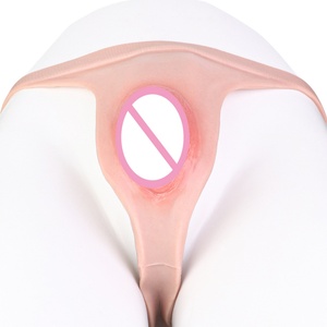 FAAK Silicone Realistic Underwear Soft Vagina Panty Sexy Thong Panties <b>for</b> Transgender Crossdresser Sex <b>Toys</b> <b>for</b> <b>Men</b> Gay Cosplay - Product Image 1