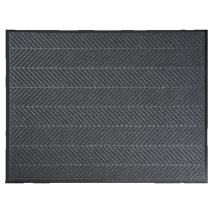 Door <b>Mat</b> Polyester Fiber Tire Pattern Gray Rectangle Home Use Water Absorbing Anti <b>Slip</b> Outdoor Entrance <b>Mat</b> Hand Wash - Product Image 1