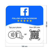 Carte d'analyse NFC 215 DLP, autocollant adhésif de table avec code QR dynamique pour Google