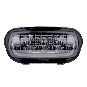 Faro Delantero LED para Harley Softail <span class=keywords><strong>Fat</strong></span> <span class=keywords><strong>Bob</strong></span> FXDF <span class=keywords><strong>FXFB</strong></span> 2008-2024, Luz Alta y Baja con Soporte de Montaje - Product Image 1