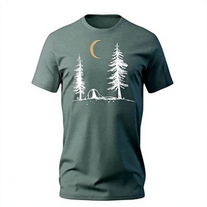 Fabricant direct d'usine, t-shirt en coton durable pour homme, col rond, tissu tricoté doux, imprimé, vêtements décontractés d'été, OEM, vente en gros - Product Image 1