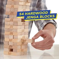 Jeu Jenga original pour 1 joueur supplémentaire, à partir de 6 ans, blocs en bois, tour à empiler, fête en famille, artisanat en bois pour enfants, mural, personnalisable