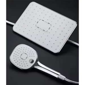 Douche de plafond à haute <span class=keywords><strong>pression</strong></span> à 5 fonctions pour salle de bain, kit de douche, ensemble de spa, équipement, pomme de douche à effet pluie avec <span class=keywords><strong>douchette</strong></span> à main - Product Image 3