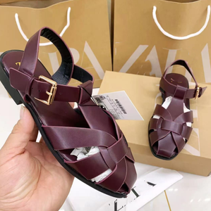 <span class=keywords><strong>Sandali</strong></span> romani da donna a fondo piatto in tessuto a 5 colori stile coreano nuovi cinturini regolabili in stile estivo sul retro adatti alle donne. - Product Image 5